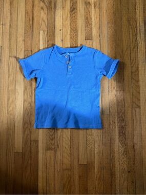 Tu Kids 4-5 Waffle Knit Henley Top
